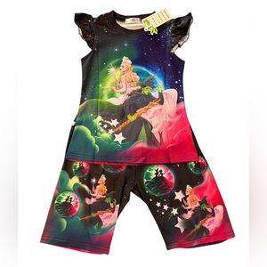 Colorful Wicked Themed Kids Outfit Size 120 (6/7)